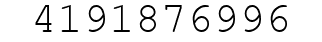Number 4191876996.