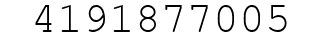 Number 4191877005.