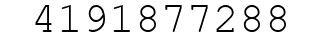 Number 4191877288.