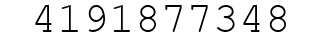 Number 4191877348.