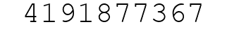 Number 4191877367.