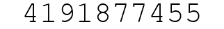 Number 4191877455.