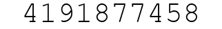 Number 4191877458.