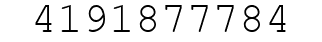 Number 4191877784.