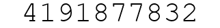 Number 4191877832.