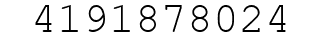 Number 4191878024.