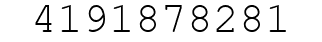 Number 4191878281.