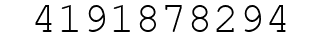 Number 4191878294.