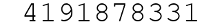 Number 4191878331.