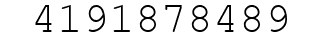 Number 4191878489.