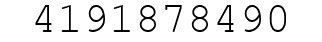 Number 4191878490.