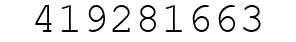Number 419281663.