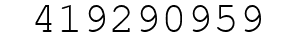 Number 419290959.