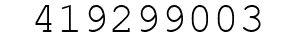 Number 419299003.