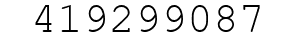 Number 419299087.