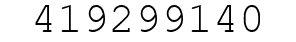 Number 419299140.