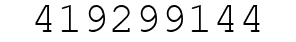 Number 419299144.