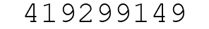Number 419299149.
