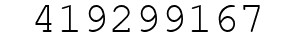 Number 419299167.