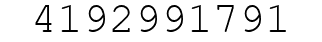 Number 4192991791.