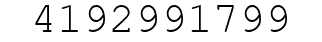 Number 4192991799.
