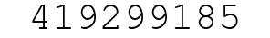 Number 419299185.