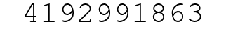 Number 4192991863.