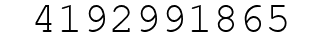 Number 4192991865.
