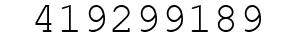 Number 419299189.