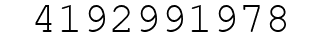 Number 4192991978.