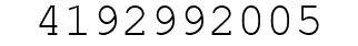 Number 4192992005.