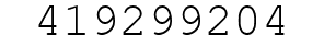 Number 419299204.