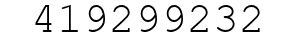 Number 419299232.