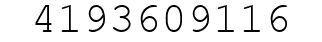 Number 4193609116.