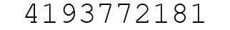 Number 4193772181.