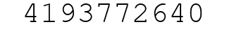Number 4193772640.