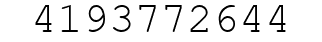 Number 4193772644.