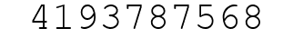Number 4193787568.