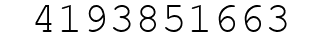 Number 4193851663.