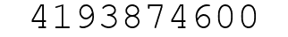 Number 4193874600.