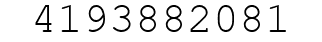 Number 4193882081.