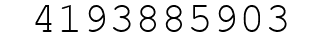 Number 4193885903.