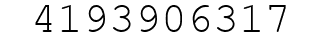 Number 4193906317.