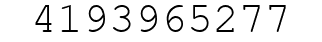 Number 4193965277.