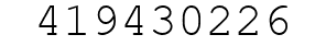 Number 419430226.