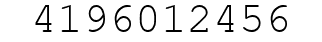 Number 4196012456.