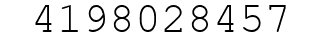 Number 4198028457.