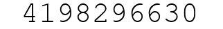 Number 4198296630.