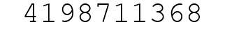 Number 4198711368.