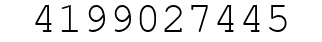 Number 4199027445.